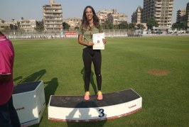 الميدالية البرونزية لمنه حسن فى بطولة الجمهورية 100متر حرة