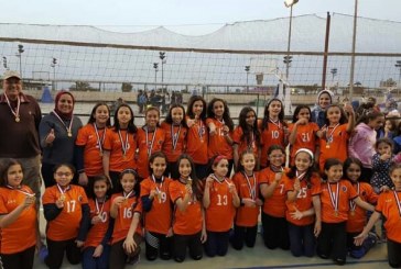 الكرة الطائرة | بنات 10 سنوات  يحصدن ذهبية مهرجان القاهرة