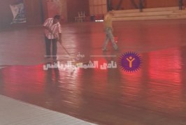 التطوير لا يتوقف ..دهان وتجديد أرضية صالة ٢
