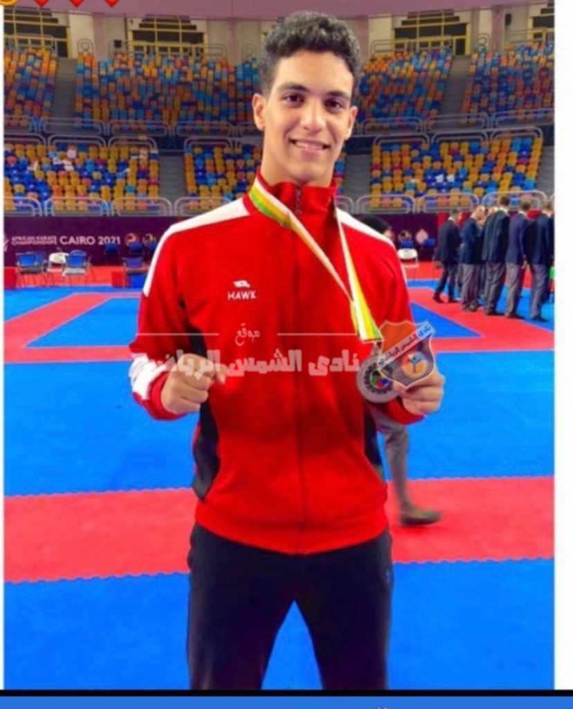 أحمد طارق يحصد المركز الثاني ببطولة أفريقيا للشباب للكاراتيه