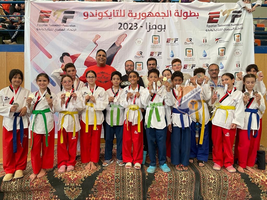 أبطال التايكوندو يحرزون 26 ميدالية في بطولة الجمهورية لقطاع القاهرة