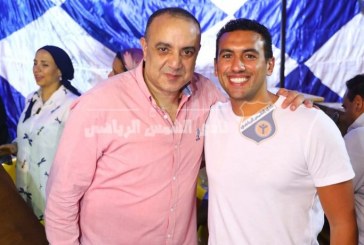 البطل الأولمبى أحمد الجندى يحضر الاجتماع الخاص لعمومية نادى الشمس