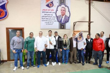 د. أسامة أبوزيد يتفقد صالة الجودو ويهنئ البطل عمر الرملي بذهبية دورة التضامن الإسلامي