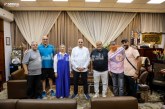 أسامة أبوزيد يستقبل الجهاز الفني الجديد لرجال اليد