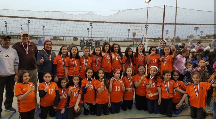 الكرة الطائرة | بنات 10 سنوات  يحصدن ذهبية مهرجان القاهرة