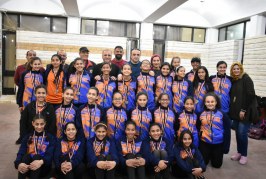 مجلس الشمس يستقبل بطلات الطائرة تحت 12 سنة ” فضى ” القاهرة .. صور