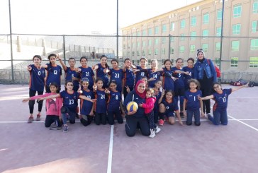 الكرة الطائرة | بنات  10 سنوات يفزن على الجزيرة فى مهرجان منطقة القاهرة