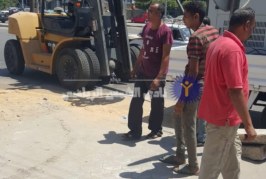 القطاع الهندسي يبدأ في تركيب محول كهرباء الصالات الجديد