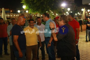 أبو زيد يتفقد النادي للإطمئنان على راحة الأعضاء