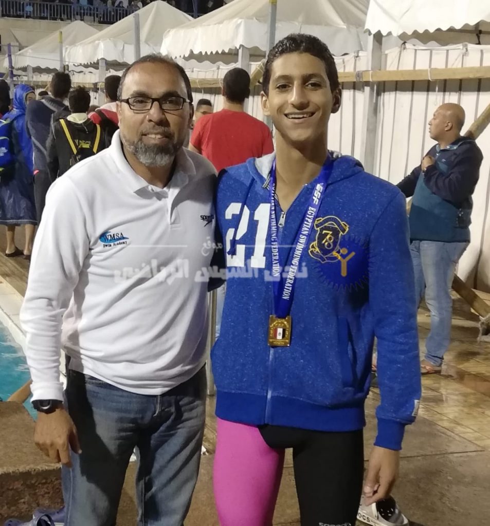 سيف عمارة يحصد فضية بطولة كأس الاتحاد للسباحة