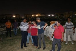 أبوزيد وصلاح وتامر يتفقدون الجمعية العمومية قبل ساعات من الانعقاد