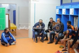 أبوزيد وصلاح وتامر يحفزون اللاعبين للصعود