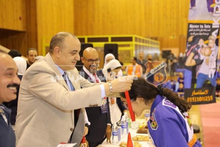 بعد حصد العديد من الميداليات المتنوعة.. أبو زيد يكرم الريل ايكيدو