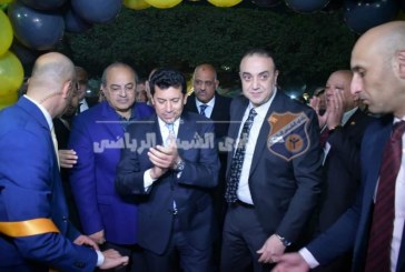 وزير الرياضة يشيد بالمشروعات الجديدة ويشكر مجلس إدارة النادي