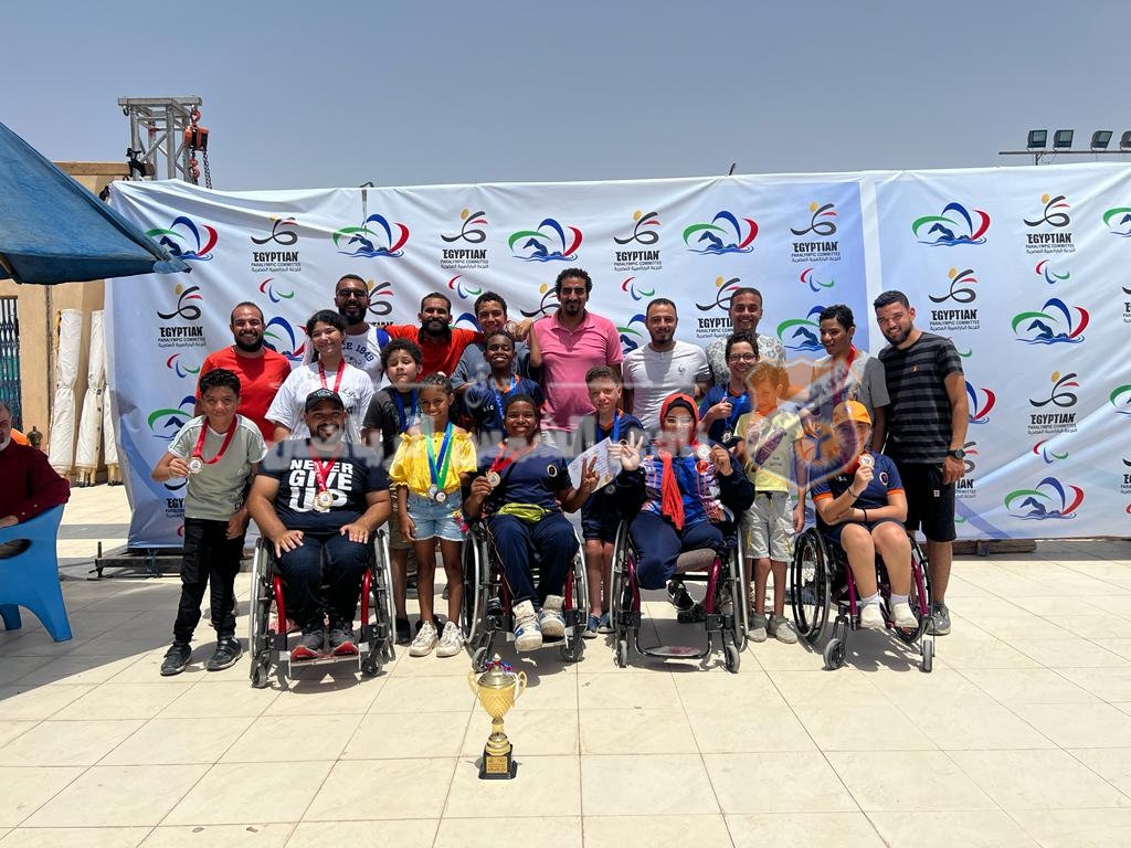 أبطال الشمس يتألقون في كأس مصر للسباحة البارالمبية