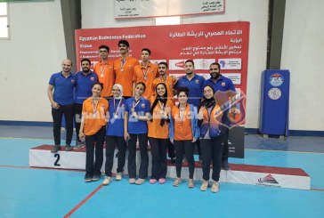 الريشة الطائرة تحصد المركز الأول ببطولة الجمهورية فرق
