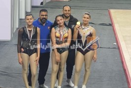 ثلاثي الشمس يتألق في بطولة كأس مصر للجمباز الأيروبك