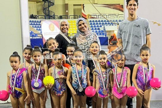 فراشات الجمباز تحصدن 12 ميدالية في بطولة الجمهورية تحت 8 سنوات 