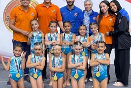 فراشات الجمباز تحصدن 10 ميداليات ذهبية في بطولة الجمهورية 