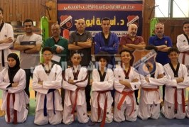 تدريب تجريبي لأبطال التايكوندو