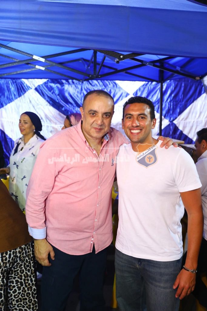 البطل الأولمبى أحمد الجندى يحضر الاجتماع الخاص لعمومية نادى الشمس