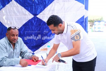 كريم مسعود يصوت في الجمعية العمومية