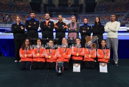 للمرة الثالثة على التوالي.. آنسات الجمباز الفني بطلات كأس الجمهورية