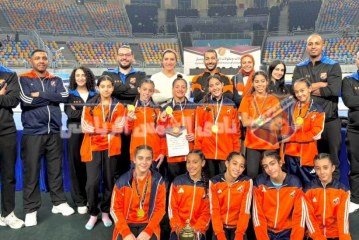 فراشات الجمباز الفني تحصدن المركز الأول في بطولة الجمهورية