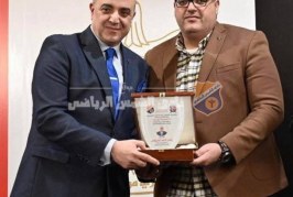 محروس يهنئ د. أسامة أبوزيد بانجاز الجودو الكبير 