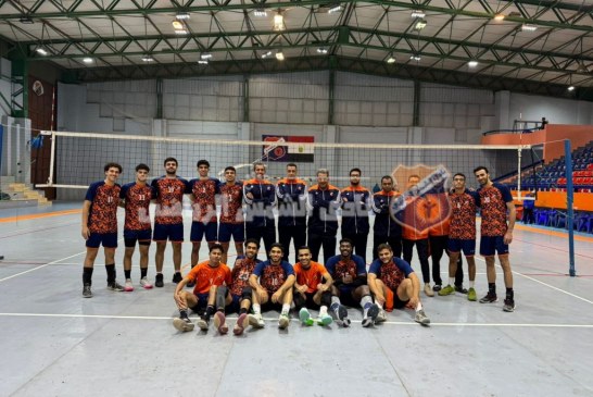 رجال الطائرة يفوزون على طنطا بنتيجة 3 -2 بالدوري 