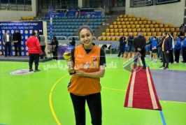 ملك شعبان تحصد جائزة أفضل هدافة ثلاثيات في بطولة المنطقة لكرة السلة