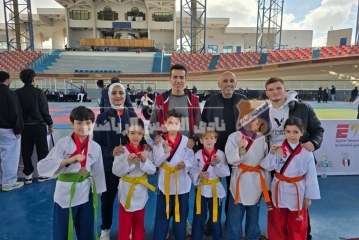 أبطال التايكوندو يتألقون في بطولة كأس مصر للبومزا