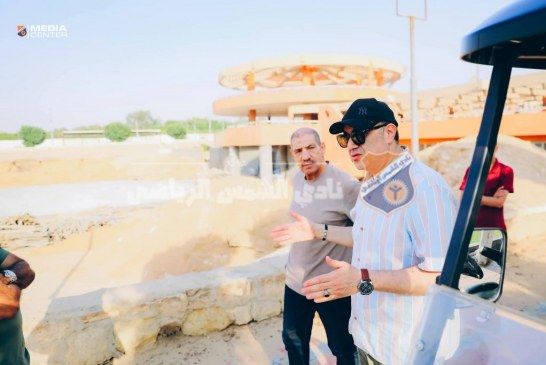 أبوزيد يتفقد أعمال الإنشاء ببحيرة الأمواج الصناعية 