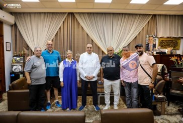 أسامة أبوزيد يستقبل الجهاز الفني الجديد لرجال اليد