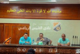 د. أسامة أبو زيد يجتمع بجهاز كرة الماء لوضع ملامح الموسم الجديد