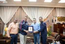 أبوزيد يستقبل مطيع فخرالدين ونجله رئيس اتحاد الجودو