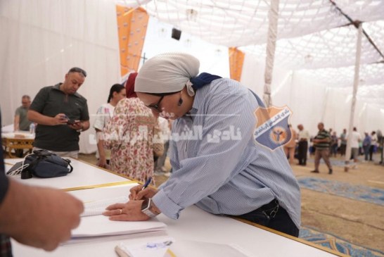 دعاء هشام بركات تسجل حضورها في الجمعية العمومية العادية